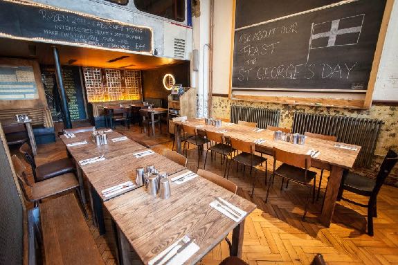 Hoxton — dining room with chalkboards